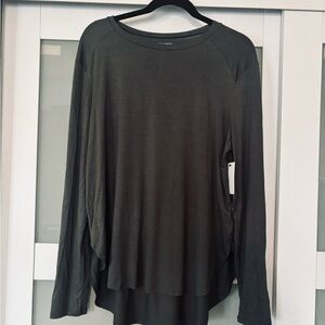 Halogen Beluga Grey Long Sleeve Tee